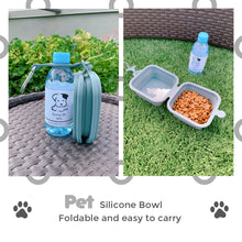 Silicone Collapsible Large Dog Bowl Set 3in1 BPA Free (Grey)
