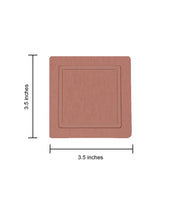 Set of 2 Fast Water Absorbent Diatomite Cup Coaster Mat, Small Plant Tray (Desert Mauve)